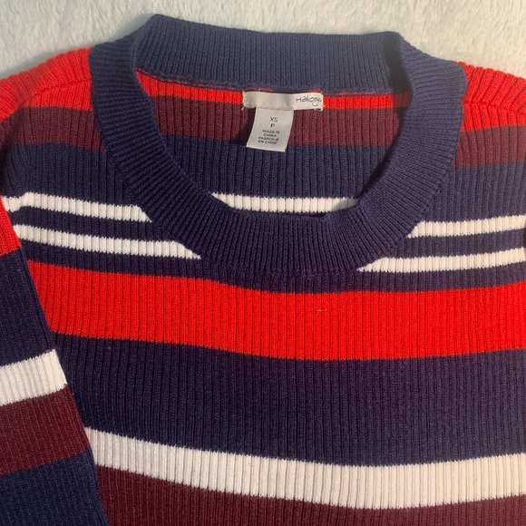 Halogen Red Stripe Pullover Sweater - size XS - Picture 6 of 6